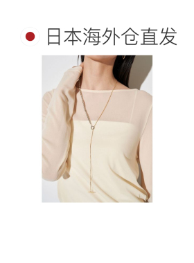 ELENDEEK 女士 真鍮树脂双色金属珠蛇形链项链 可【付后1h可退】