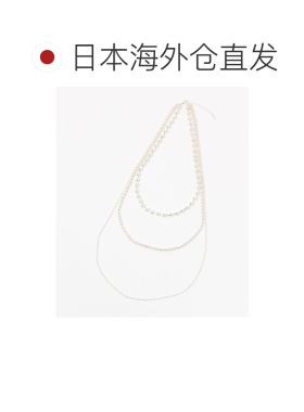 1h可退 日本直邮GLOBAL WORK女士三连项链简约时尚设计感三层配饰