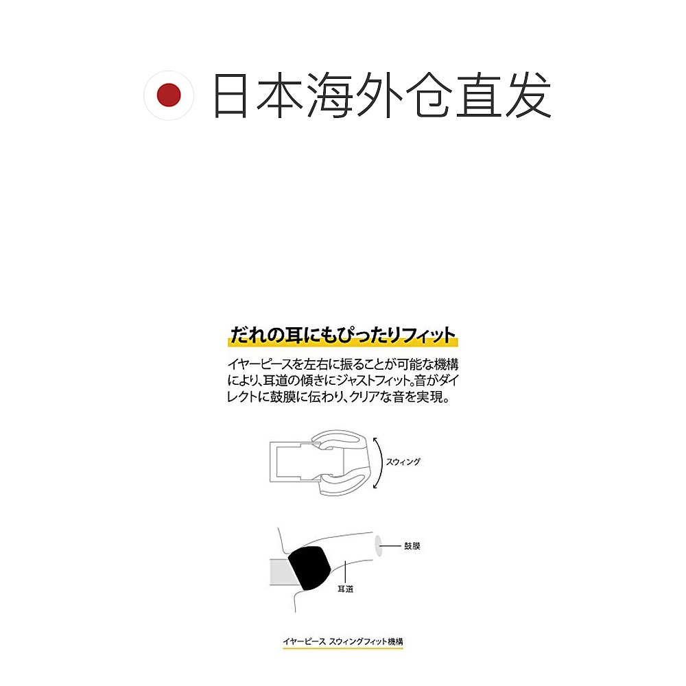 【日本直邮】final入耳式有线手机通话音乐游戏耳机黑色FI-E3DSSC-图1