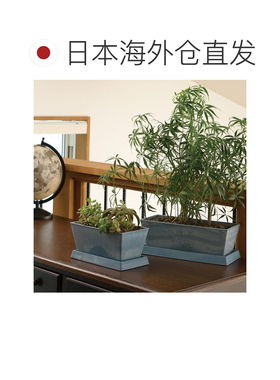 日本直邮Richell Botany 长方形花盆 27 英寸 白色 1 件 1702