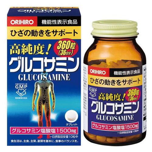 日本直邮ORIHIRO欧力喜乐氨基葡萄糖软骨素360粒 - 图0