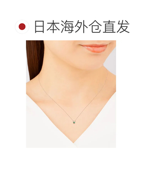 日本直邮4℃ K10玫瑰金项链 5月诞生石