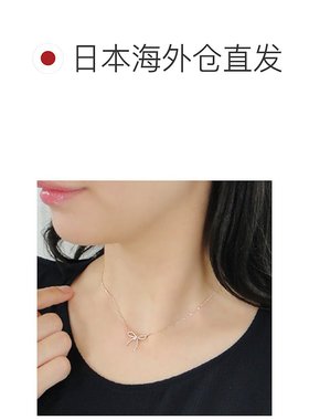 日本直邮(ben-ed-0084) 钻石 0.20 克拉丝带项链 k18YG/WG/PG 黄