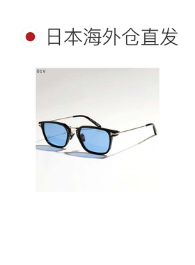 日本直邮TOM FORD 太阳镜 FT1042D 方形 板材镜框 01V 黑色×蓝色
