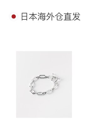 1h可退 日本直邮XOLO 男士 纯银925 费加罗风链节手链 大扣饰设计