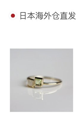 1h可退 日本直邮cui-cui 10K黄金黄佩里多特与月光石戒指 755479
