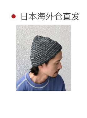 日本直邮SHIPS 多色条纹单点织标渔夫帽针织帽