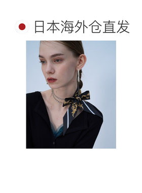 日本直邮HARE 女士 多用玻璃印花丝巾项链套装 871096