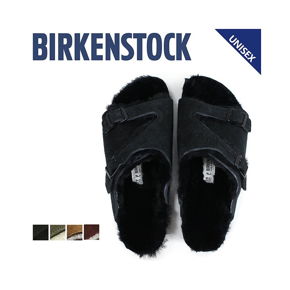 自营｜BIRKENSTOCK男潮款一字拖透气凉拖鞋子运动户外休闲沙滩 - 图0