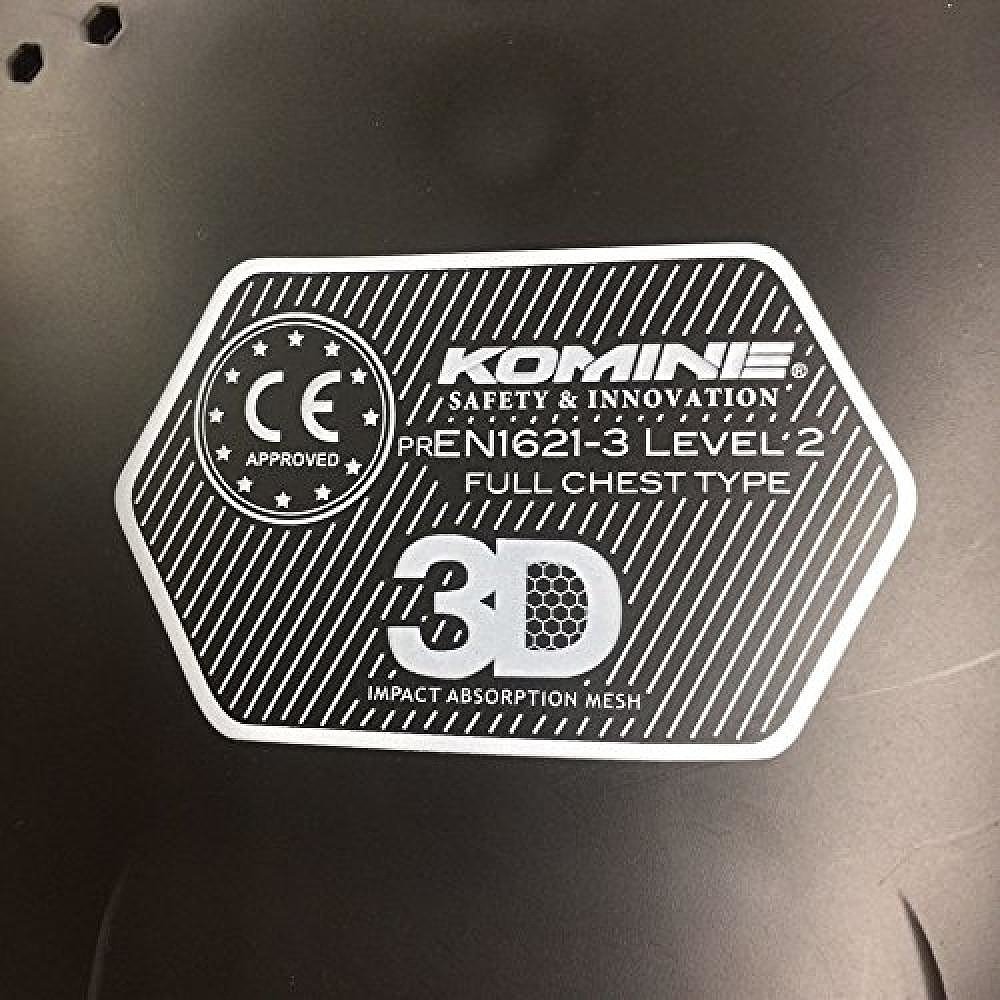 【日本直邮】Komine摩托车用护胸CE2级多用胸甲保护器舒适松紧带 - 图2