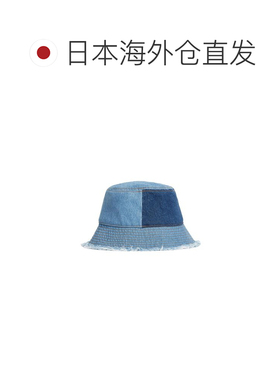 日本直邮TOMMY JEANS 女装 水洗棉拼接渔夫帽 旗【付后1h可退】