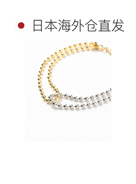 日本直邮Ray BEAMS 女士 双色球链手链 真铜材质 【付后1h可退】