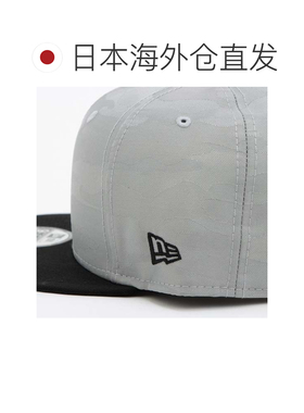 日本直邮NEWERA 棒球帽 9FIFTY 灰色黑色迷彩 无标调节扣 鸭舌帽