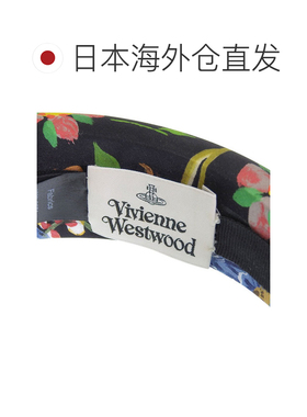 日本直邮Vivienne Westwood 配饰 女士发带 黑色丝绸 多色花卉发