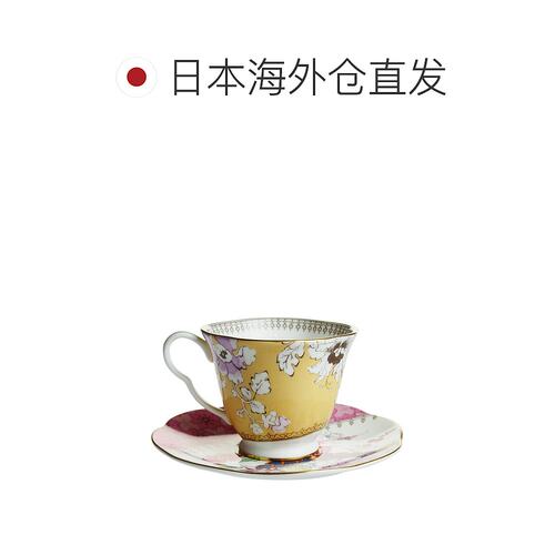 【日本直邮】WEDGWOOD威基伍德蝶恋花咖啡杯碟骨瓷杯子陶瓷茶具 - 图1