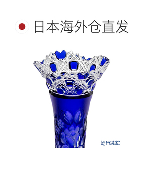 日本直邮Meissen Meissen 水晶单花花瓶23cm（蓝色）MF0102423B
