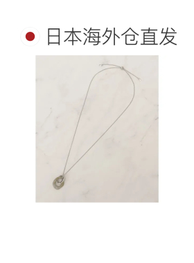 日本直邮grove 大理石亚克力环形项链 灰色012