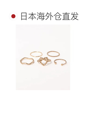 日本直邮CAYHANE 女士异域风情金属戒指套装 手工制作 独特设计