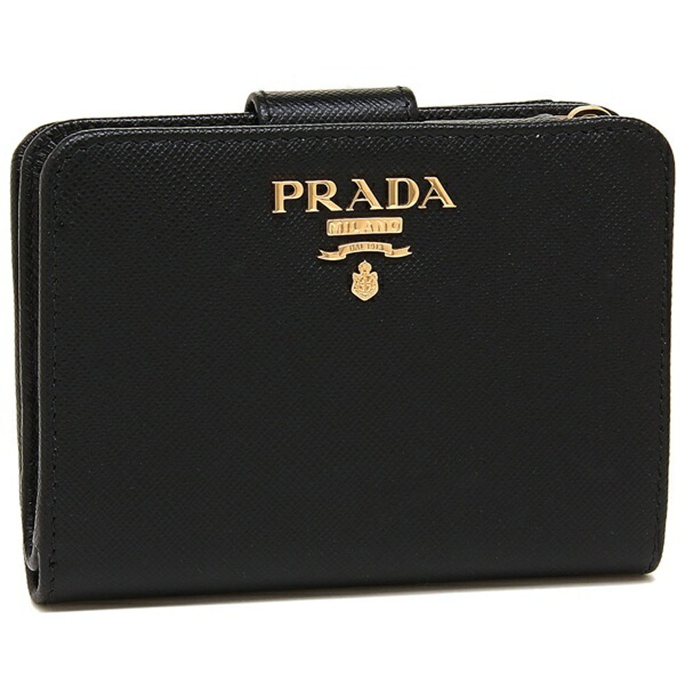 【99新未使用】【日本直邮】PRADA 普拉达 女士SAFFIANO黑色钱包 - 图2