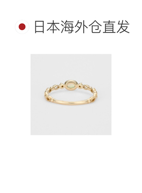 日本直邮日潮 agete 阿卡朵K5欧泊/钻石戒指蛋白石个性精致