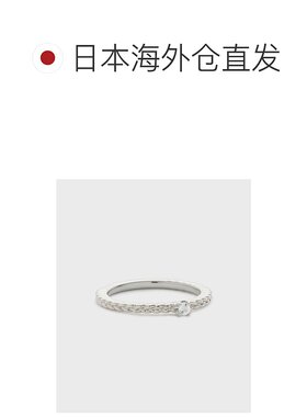 1h可退 日本直邮NOJESS女士银色拉布拉多石细编小指戒指 30251111