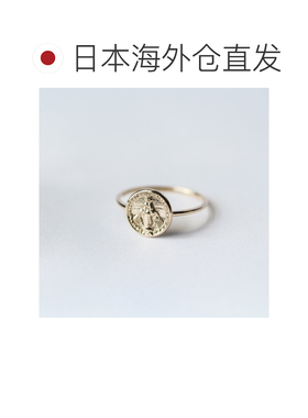 1h可退 日本直邮cui-cui 奇迹徽章戒指 K10YG 756303配饰
