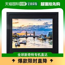 (Japanese direct mail) Kenko picture frame Persian chamomile W4 cut wooden front with glass plate black MCM-W