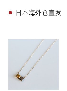 1h可退 日本直邮cui-cui 柠檬晶烟晶双色项链 K10YG 781651