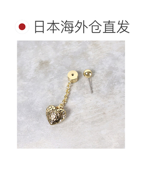 日本直邮Coach蔻驰绗缝C心形吊式耳环37460417吊式耳环双耳配件