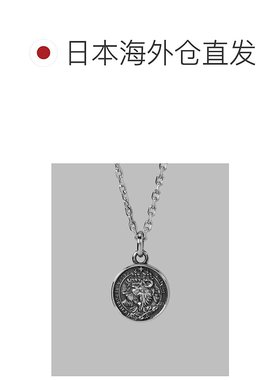 1h可退 日本直邮LION HEART男女通用狮子硬币吊坠项链 03NE057