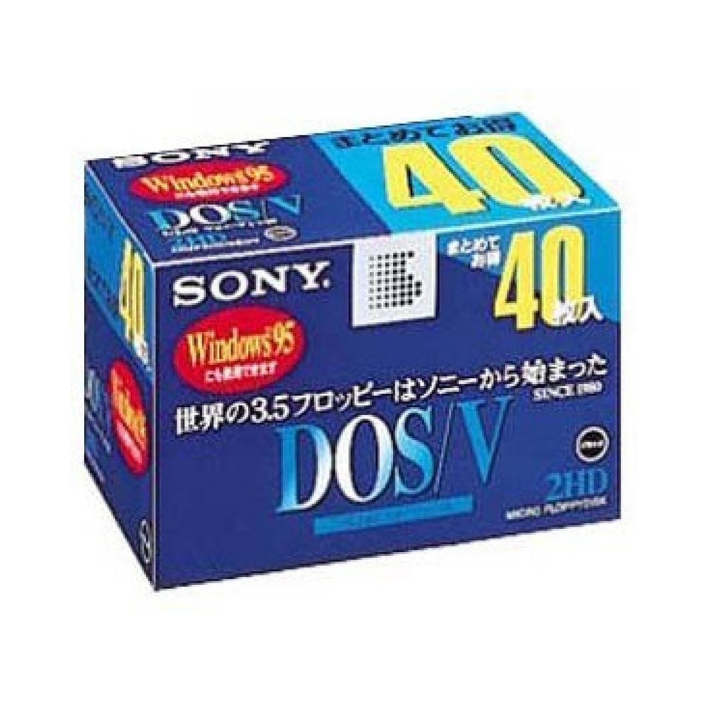 【日本直邮】索尼3.5英寸2HD软盘DOS/V兼容Windows 40张 - 图0