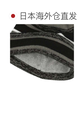 日本直邮Newera 针织帽 黑色/石墨色 男女款 内里加绒 侧标设计