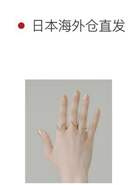 1h可退 日本直邮SMELLY 女士波浪三件套戒指 合金材质 简约时尚百