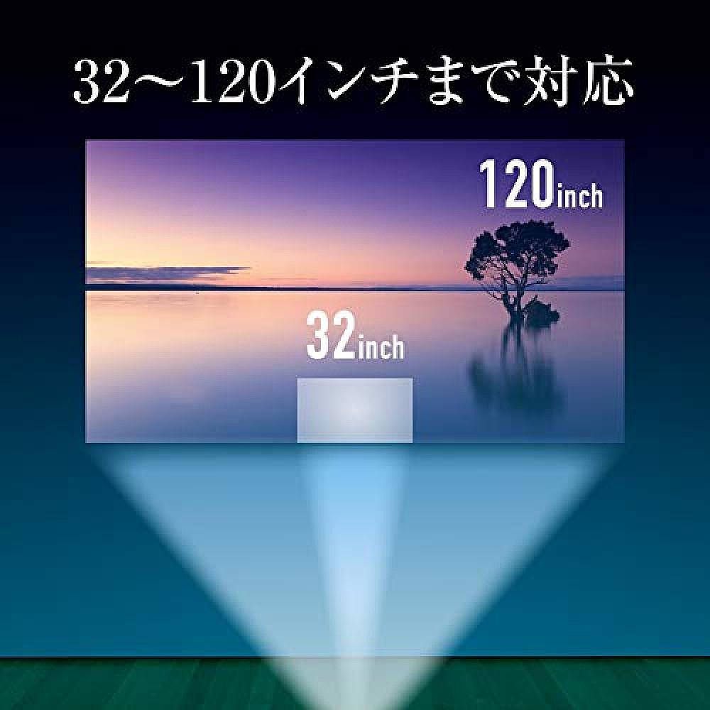 【日本直邮】山善投影机3900 32-120英寸全高清支持白色YLP-80HDW - 图2