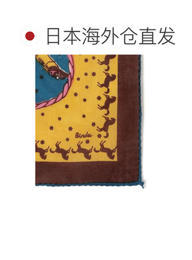 SHIPS BINDU 地图印花 26AW 围巾头巾方巾手帕 【付后1h可退】