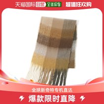 Japan Direct mail GLOBAL WORK Lady Large Plaid Thick-shaped scarf hand wash can warm and thicken the little face