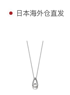 日潮跑腿Mikimoto御木本男女银白项链时髦华贵前卫时尚50cm