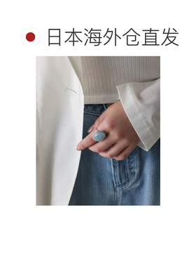 日本直邮SAMH by LILAS 女士 海蓝宝石风格银戒指 26111204633070