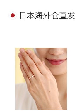 1h可退 日本直邮Canal 4℃ 女士K10粉金戒指 立体设计 精致光泽