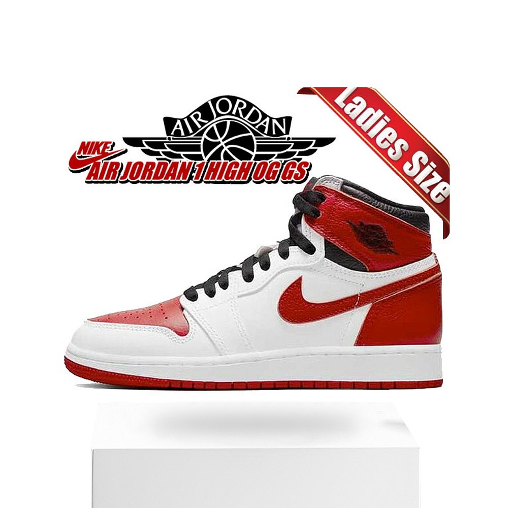 日本直邮NIKE AIR JORDAN 1 HIGH OG GS 575441-161 AJ1白耐克-图3