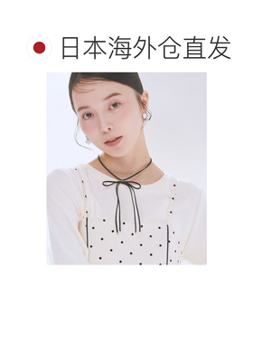 日本直邮earth music&ecology 女士 仿麂皮质感丝带项链 01001451