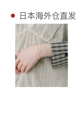 日本直邮SMELLY女士双层细链手链 仿金不锈钢防过【付后1h可退】
