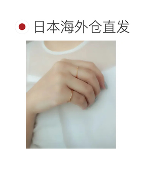 1h可退 日本直邮ebine 女士1mm锆石三石戒指 金属过敏适用 316L不