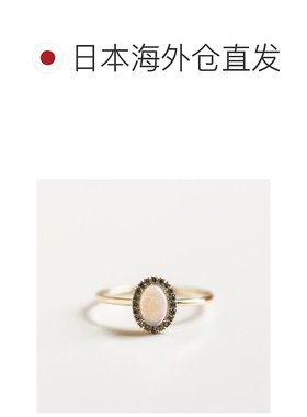 1h可退 日本直邮cui-cui K10YG 黄金 澳洲蛋白石 钻石 戒指 75575