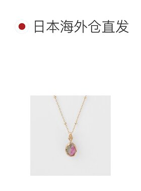 日本直邮日潮 agete 阿卡朵K10绿碧玺吊坠混合色 均码宝石钻石