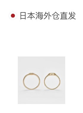 日本直邮日潮 agete 阿卡朵WEB限定K10拉长石组合戒指