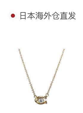 日本直邮Coach 项链 女士吊坠标志 493112 GLD 110 金色透明配饰
