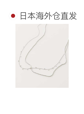 日本直邮SMELLY 女款 不锈钢双链项链圆点设计 SM【付后1h可退】