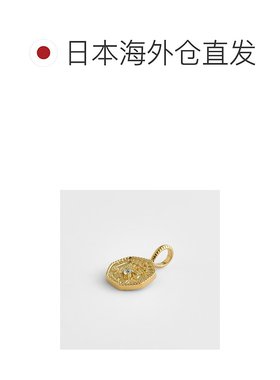 日本直邮日潮 agete 阿卡朵WEB限定3月生辰石金海蓝宝吊坠单只