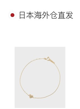 1h可退 日本直邮NOJESS 女士K10双心钻石手链0.03ct 30244114009